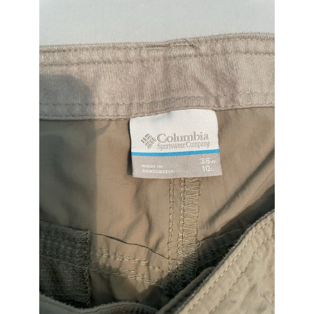 Columbia Shorts Mens Size 36”X 10” Brown Zip Pocket Stretch Sides - Picture 3 of 8